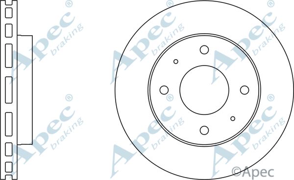 APEC BRAKING Тормозной диск DSK662